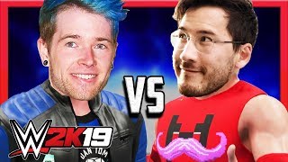 DanTDM vs Markiplier | WWE 2K19 Youtuber Tournament Round 1