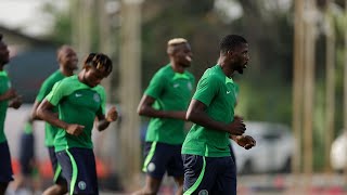 NIGERIA VS IVORY COAST AFCON FINAL: SUPER EAGLES IN MAKE OR MAR TRAINING SESSION, ZAIDU RETURNS