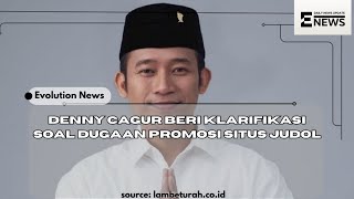 denny cagur beri klarifikasi soal dugaan promosi situs judi