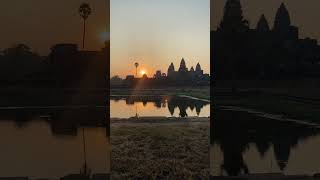 Sunrise at the 8th Wonder of the World, the ancient Angkor Wat temple, Cambodia