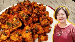 Fried Spicy Popcorn Chicken