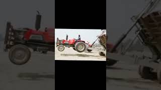 Tractor in the air ! #shorts #viral #tractor #tractorstunt #tractorvideo #village