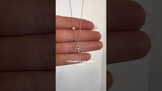 What everyone is saying about our 14K Yellow Gold Initial Diamond Necklace! #personalizedjewelry