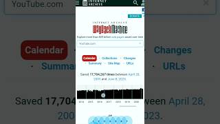 😍 PAST Versions Of Websites Like YouTube & More #shorts