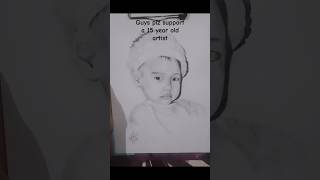 Hyunjin childhood pic sketch#art #kpop #hyunjin #fypシ #youngartist #viral