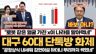 대구 60대 단톡방 화제...핵심 지지층이 떠나고 있다는 방증