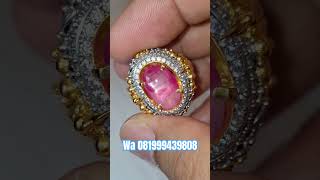 Ruby burma kristal windusara ring perak cakrawaka bali / gemstone / batu permata / jewelry