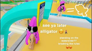 roblox aqualiana waterpark funny moments | ducks_152