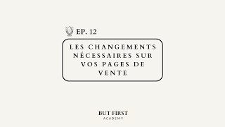 Les changements nécessaires sur vos pages de vente