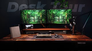 My DREAM Cozy Cabin Desk Setup Tour | 2023 Update