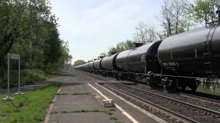 [HD] CSX Empty Oil Train K011 at Amsterdam, NY