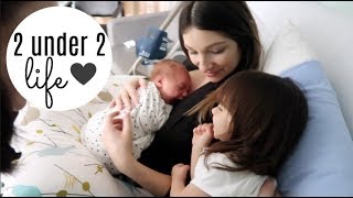 TODDLER MEETS BABY SISTER // DITL WITH NEWBORN UPDATE