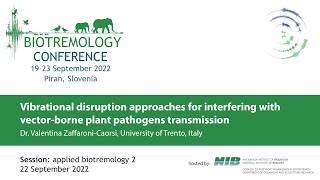 Vibrational disruption approaches for interfering with vector-borne plant pathogens transmission