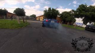 Smurf Miata Burnout