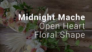 Midnight Mache Open Heart Shape