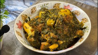 Palak gosht | Homemade Easy Desi Recipe | How to Make Mutton Meethi palak Recipe