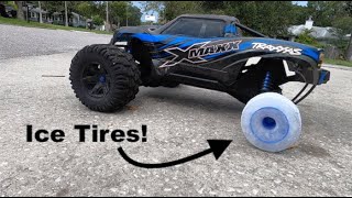 Can You Make RC Truck Tires Out of Ice? - Will it Drift?