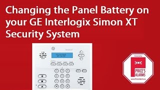 Changing the panel battery on a Interlogix XT security system