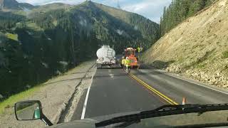 Going over Loveland pass Colorado