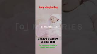 Baby sleeping bag / 30% Discount use my code / #shortsvideo #shorts #short