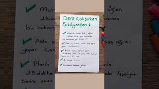 Ders çalışırken sıkılıyorsan #dersçalışma