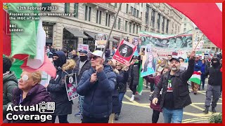 Freedom for Iran protest on 40th anniversary of the IRGC | BBC LONDON | 12-2-23