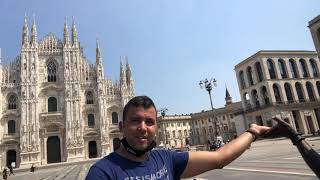 Tour in Milano italy جولة في عاصمة الموضة ميلانو الايطالية,piazza del duomo