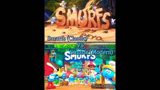 Smurfs (Classic) vs Smurfs (Modern) #smurfs #termsogwriting