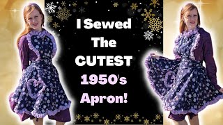 Escaping the Ordinary by Sewing the Cutest 1950's Winter Apron!