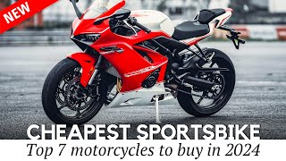 Cheapest Sport Bikes Making a Debut in 2024: Affordable and Fast Motorcycles to Buy