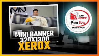 Como imprimir mini banner na Xerox. How to print mini banners on Xerox.