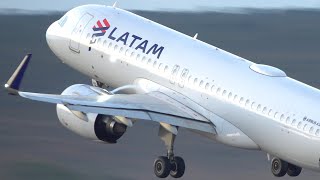 Airbus A320 LATAM Airlines Take Off | Plane Spotting | Aeroplane Video