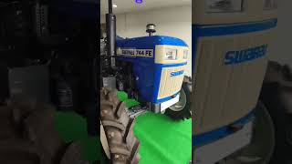 Swaraj 744FE 4wd tractor on showroom