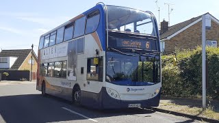 Stagecoach Midlands Enviro 400 Trident (VX07 HCH - 19108) running route 6