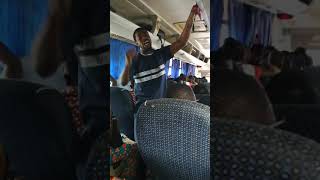 singing and preaching on the bus in Ghana