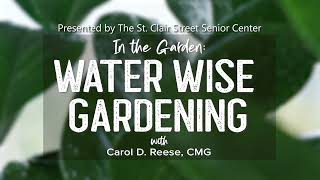 In the Garden: Water Wise Gardening