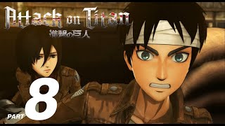 Attack on Titan - Walkthrough Part 8 - Eren Titan vs Female Titan | AOT Wings of Freedom