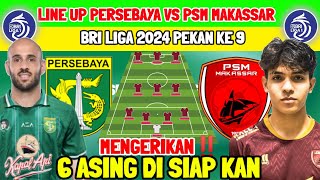 MENGERIKAN - LINE UP PERSEBAYA VS PSM MAKASSAR - 6 ASING PERSEBYA DI SIAPKAN - PERSEBAYA SURABAYA