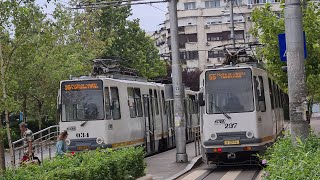 Tramvaiele V3A-2S-93 #237 (55) si #034 (16) la Sf. Vineri