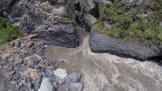 Tirolina grandiosa en Baños (Ecuador)