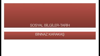 7.Sınıf Sosyal Bilgiler Binnaz Karakaş - Test