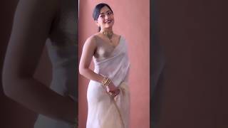 Hottest Trends From The World of Rashmika mandanna in Beautiful saree //#shorts #rashmika