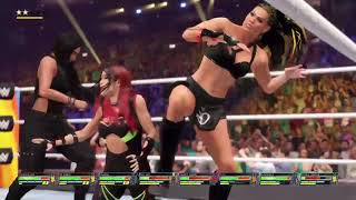 WWE 2k22 4 Way Tag team Triple threat Woman Ladder Match