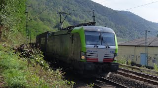 Kaub am Rhein - Bahnverkehr mit Baureihe 101, 186, 187, 193 und 427/428