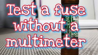 How to test a fuse without multimeter!! #fuse, #electricalproblem, #noelectricity