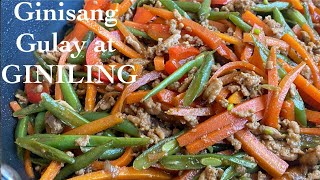 GINISANG GULAY AT GINILING | Giniling at Gulay recipe