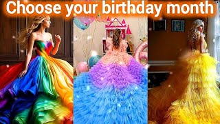 Choose your birthday month 😍💕and se the dress Lisa or Lena #princess #viral  #trending #v #aesthetic