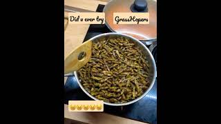 StirFried GrassHoppers..yummy.#food #shorts #youtube #youtuber #youtubeshorts #culture #worldfood