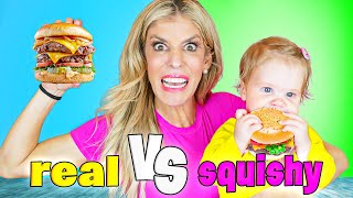 Squishy Food Vs Real Food With My Daughter