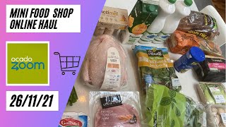 OCADO ZOOM online food shopping haul - Thursday 25/11/21 after 9pm